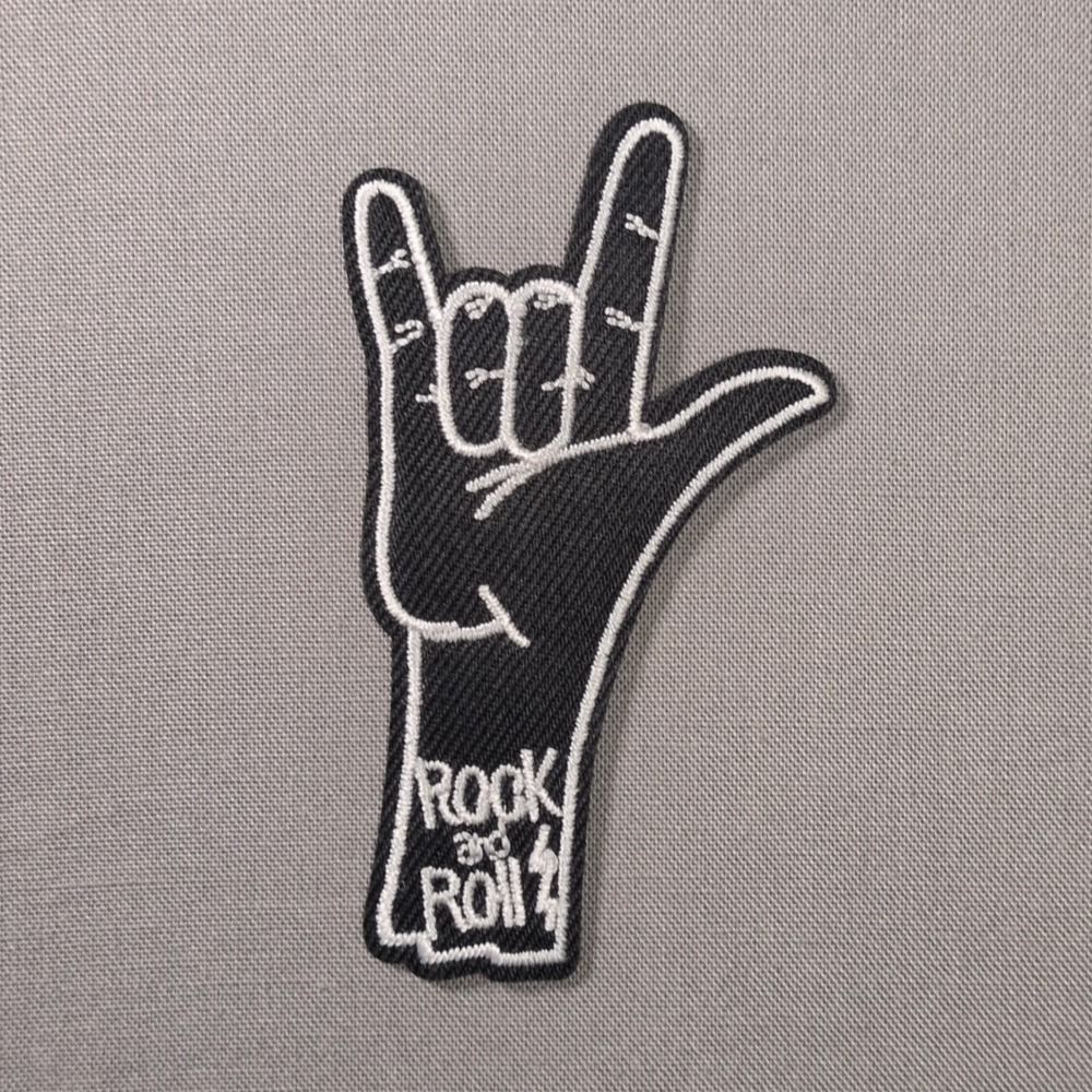 Rock and Roll Hand Iron On Patch | Music Patch